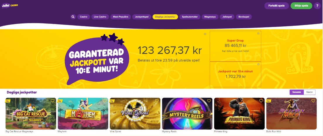 Leverantörer och kasinospel